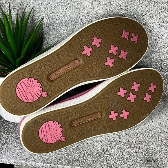 Timberland Earthkeepers Leather Pink Flats Shoes Loafers Size 7 - Picture 8 of 9